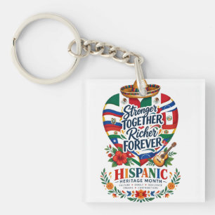 Porte-clefs Célébration côtière du Mois du patrimoine hispaniq