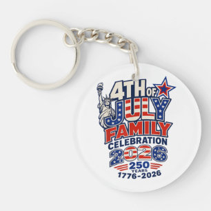 Porte-clefs Célébration de la famille du 14 juillet 2026 250 a