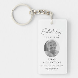 Porte-clefs Célébration de la vie de souvenir de funérailles C