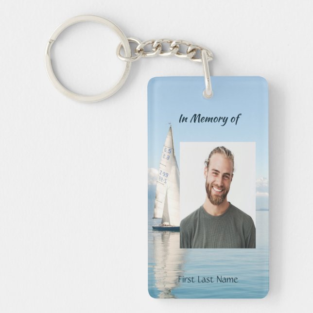 Porte-clefs Célébration de la vie Keepssaké voilier voilier (Devant)
