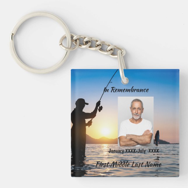 Porte-clefs Célébration de photo commémorative de vie souvenir (Devant)