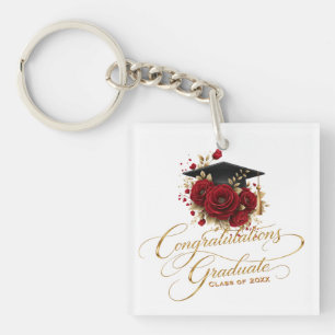 Porte-clefs Célébration de remise des diplômes élégante • Écri