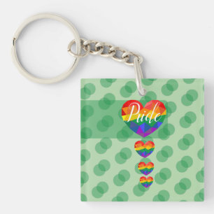Porte-clefs Célébrez la douceur et la couleur avec cet arc-en-
