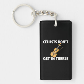 Porte-clefs Cellist Ou Cello Player