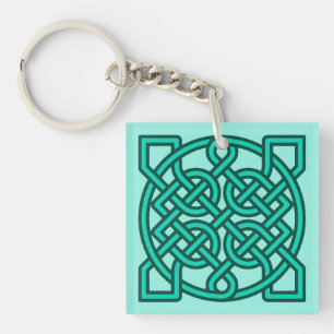 Porte-clefs Céltic Sailor's Knot, Turquoise, Aqua et Turquoise