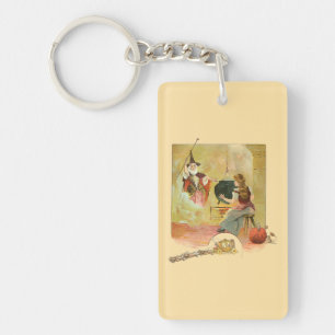 Porte-clefs Cendrillon et sa Marraine la Fée