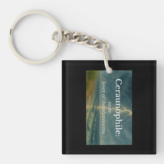 Porte-clefs Céraunophile Aimant de l'orage  (Devant)