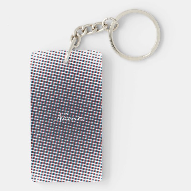 Porte-clefs Cercle à demi-tonalité Abstrait Thunder_Cove (Dos)