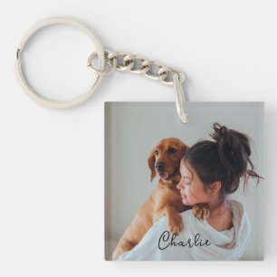 Porte-clefs Cercle de clé photo personnalisée pour animal de c