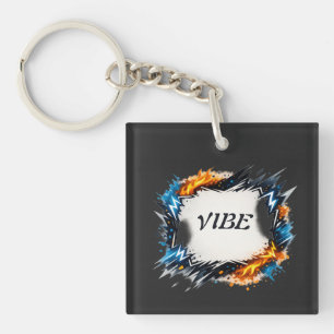 Porte-clefs Cercle d'énergie – Conception de texte personnalis