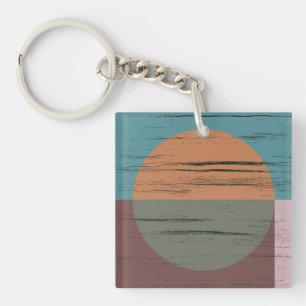 Porte-clefs Cercle Orange Et Vert