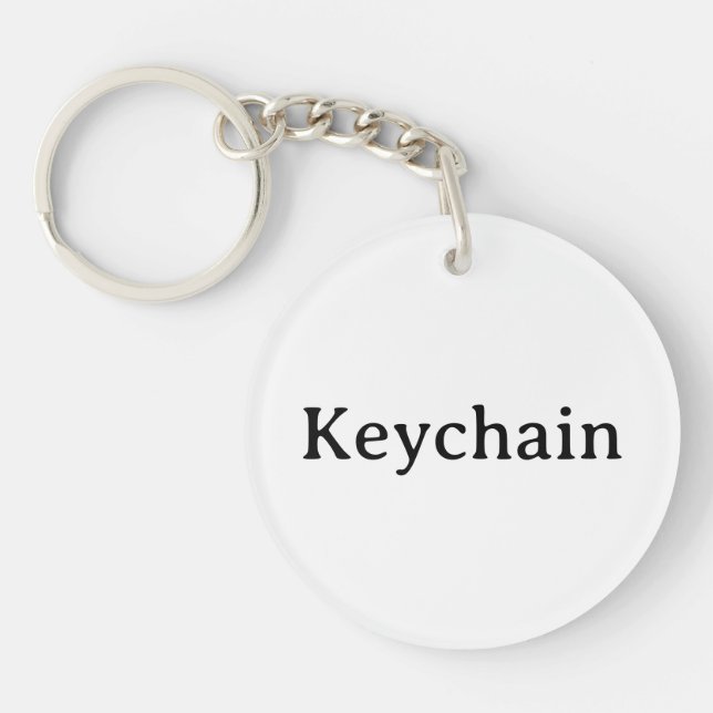 Porte-clefs Cercle Professionnel Simple (double face) 2" (Devant)