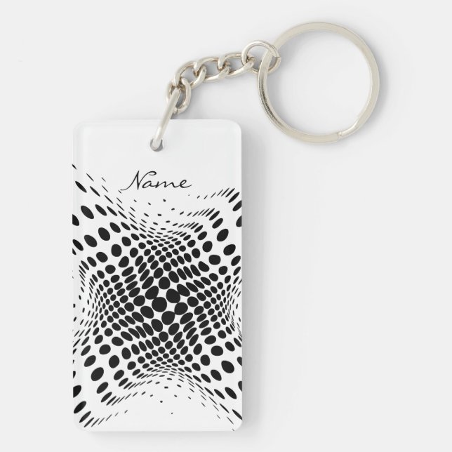 Porte-clefs Cercles demi-tons Abstraits X Thunder_Cove (Dos)