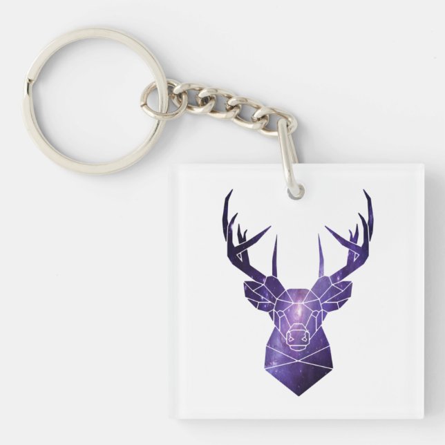 Porte-clefs Cerf de Galaxie (Devant)
