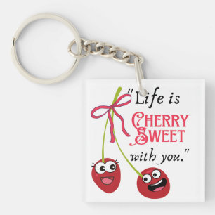 PORTE-CLEFS CERISE