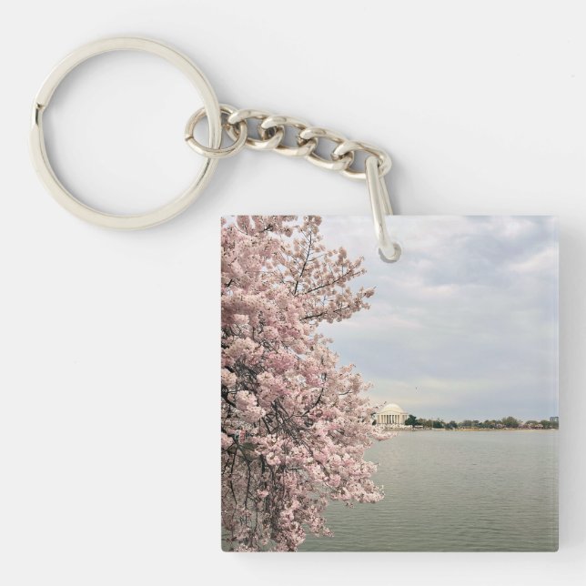 Porte-clefs Cerisiers en fleurs au Tidal Basin (Devant)