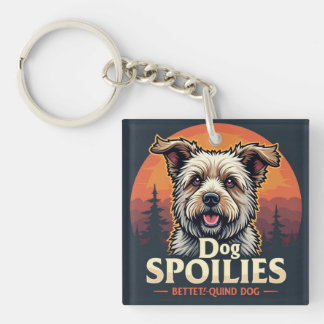 Porte-clefs Certifié par le spatteur de chien