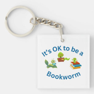 Porte-clefs C'est bien d'être un ver de livre