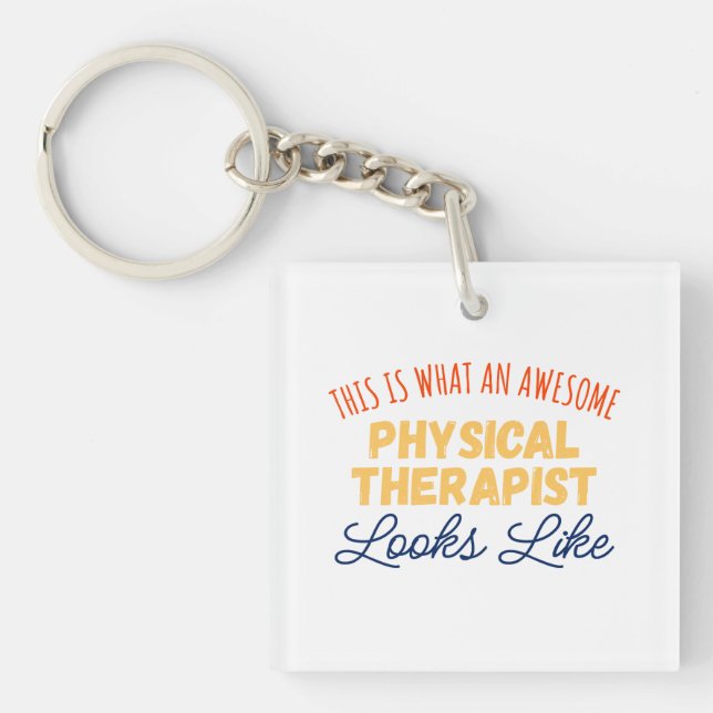 Porte-clefs C'Est Ce Qu'Un Génial Physiothérapeute (Devant)