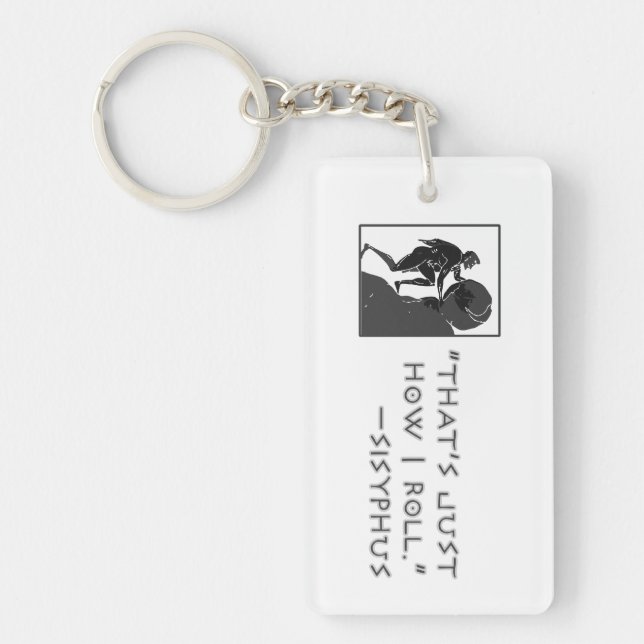 Porte-clefs "C'est comme ça que je roule" — Sisyphus (Devant)