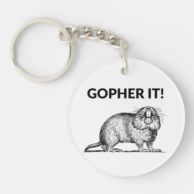 Porte-clefs C'est drôle Pun Gopher (Devant)