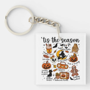 Porte-clefs 'C'est la saison Halloween Doodles