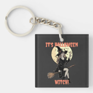 Porte-clefs C'est la sorcière d'Halloween amusante faire votre