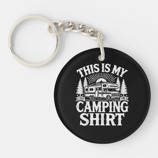 Porte-clefs C'est Mon Camping Drôle Camper (Devant)