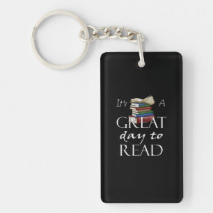 Porte-clefs C'est un grand jour pour lire livre amusant livre