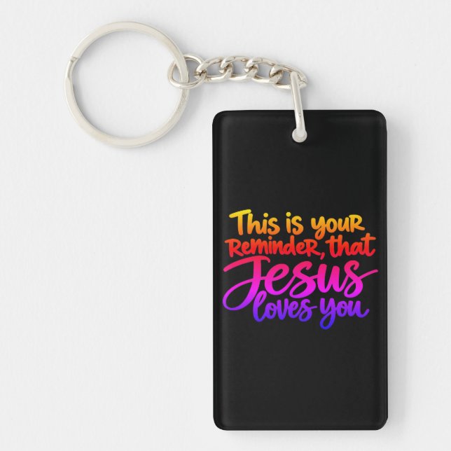 Porte-clefs C'est un rappel que Jésus vous aime (Devant)