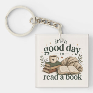 Porte-clefs C'est une bonne journée pour lire un livre