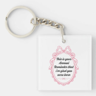 Porte-clefs C'est votre rappel annuel que je suis ravi que vou