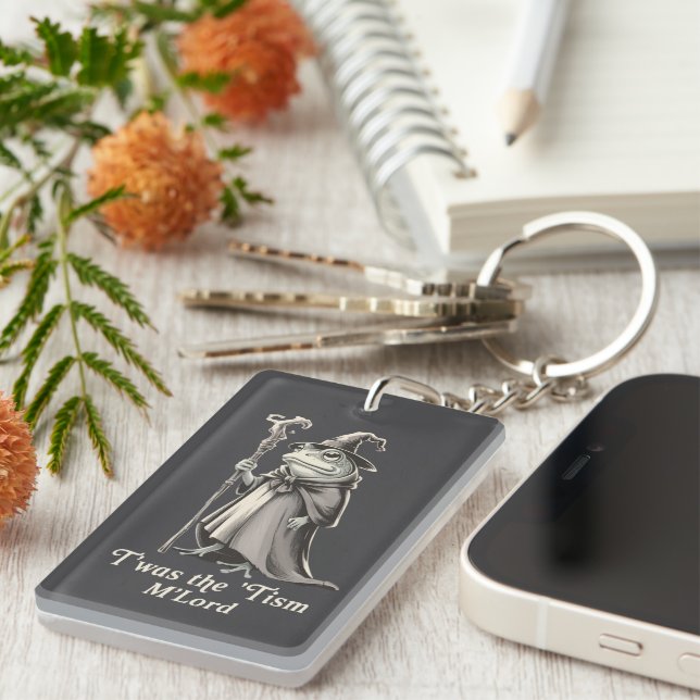 Porte-clefs C'était Le 'Tisme M'lord Drôle Grenouille Magicien (Devant droit)