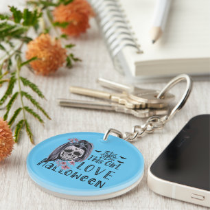 Porte-clefs Cette fille aime Halloween