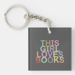 PORTE-CLEFS CETTE FILLE AIME LES LIVRES