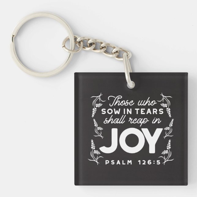 Porte-clefs Ceux qui sèment dans les larmes moissonneront dans (Devant)