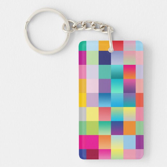 Porte-clefs Chaîne de clés : MULTICOLORE (Devant)