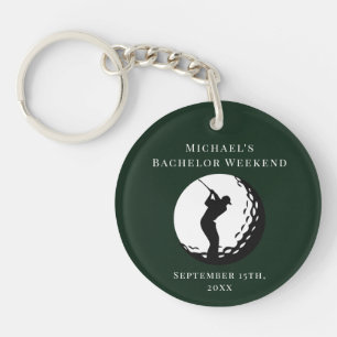 Porte-clefs Chaîne de clés personnalisée   Week-end de golf Ba