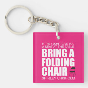 Porte-clefs Chaise pliante Shirley Chisholm Rose