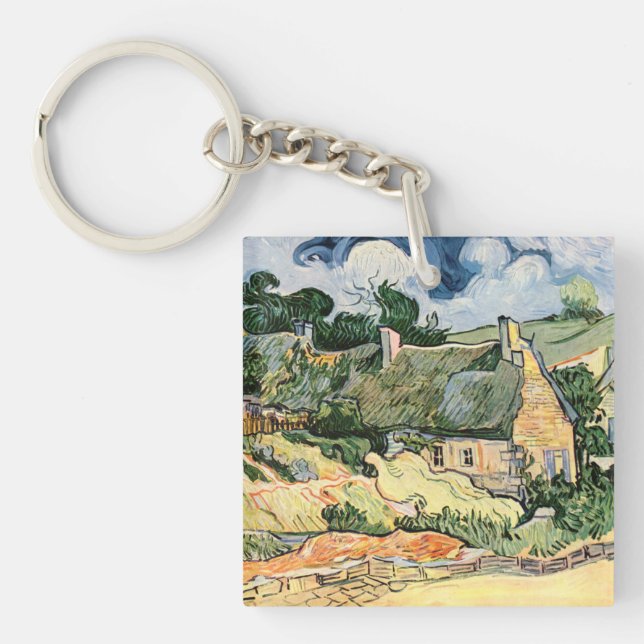 Porte-clefs Chalets à Cordevill Vincent van Gogh (Devant)