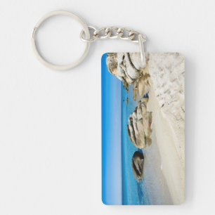 Porte-clefs Chambre d'hôtel clé belle plage Grèce avec texte K