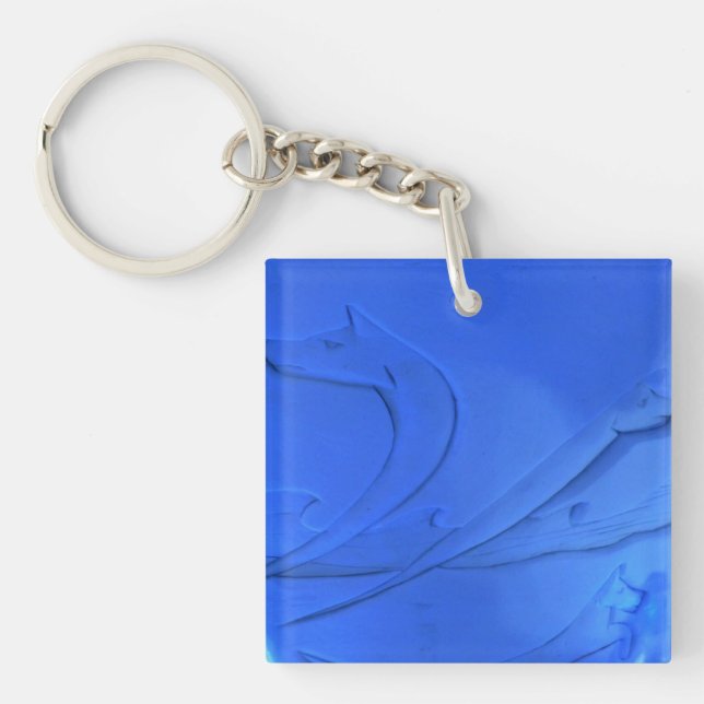 Porte-clefs Chambre Wolf à l'Hôtel de Glace, Québec, Canada (Devant)