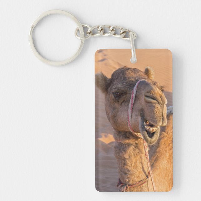 Porte-clefs Chameau avec une expression faciale drôle - Oman (Devant)