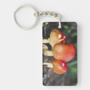 Porte-clefs champignon de la famille Amanita