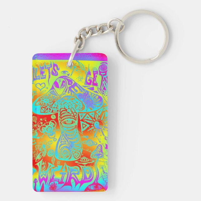 Porte-clefs champignon trippy (Dos)