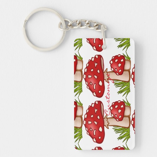 Porte-clefs Champignons Amanita Rouge Thunder_Cove (Devant)