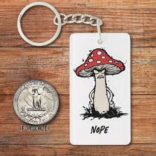 Porte-clefs Champignons en colère Dessin Sac à Phrase Sarcasti