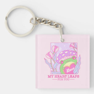 Porte-clefs Champignons et grenouilles mignons - My Heart Leap