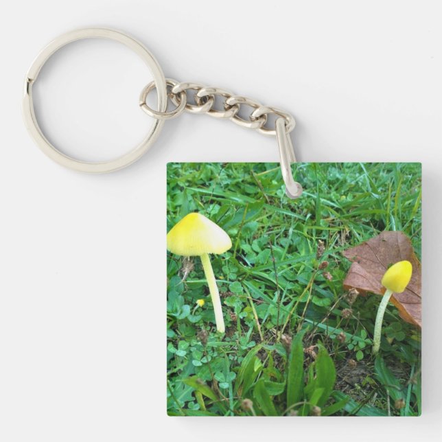 Porte-clefs Champignons jaunes minuscules (Devant)