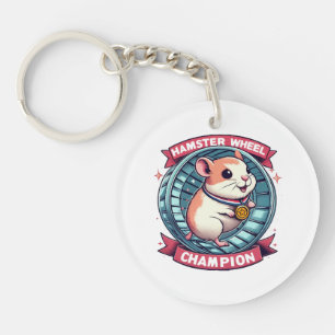 Porte-clefs Champion de roue de hamster